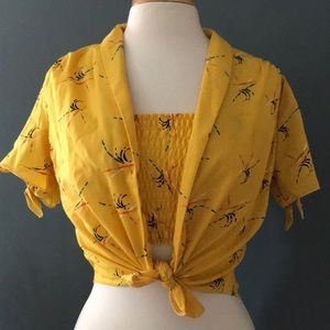 Vintage crop top/blouse